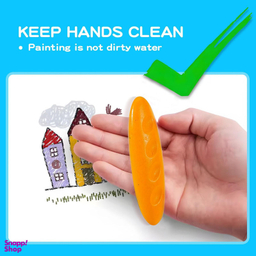 مداد شمعی جادویی نشکن 36 رنگ مدل بادومی