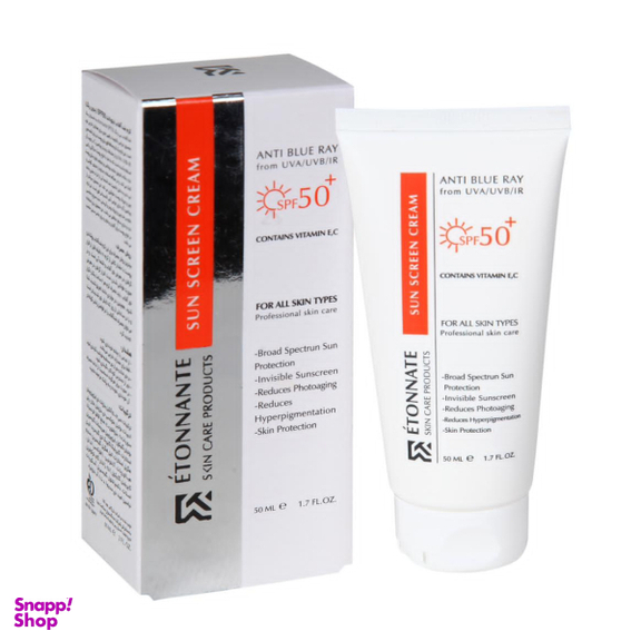 کرم ضد آفتاب بی رنگ ایتونانت مدل +SPF50 حجم 50 میلی‌لیتر