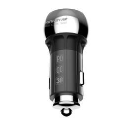 شارژر فندکی 38 وات کینگ استار مدل KC140 PD به همراه کابل USB-C