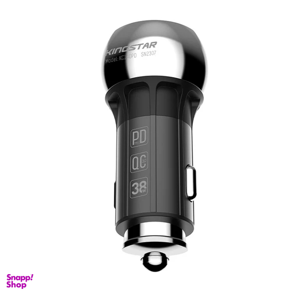 شارژر فندکی 38 وات کینگ استار مدل KC140 PD به همراه کابل USB-C