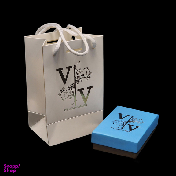 گوشواره طلا 18 عیار دخترانه وی وی گلد گالری مدل تو vg6006