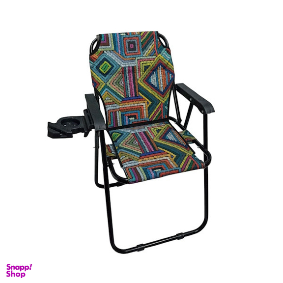 میز و صندلی تاشو سفری مدل استراکچر سرخ پوستی بسته 3 عددی