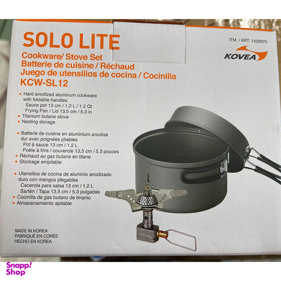 ست سرشعله و ظروف سفری کووآ مدل Solo Lite