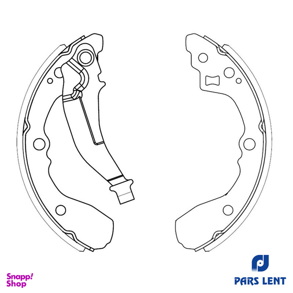 لنت ترمز عقب خودرو لنت پارس مدل 71059 مناسب برای تیبا 2
