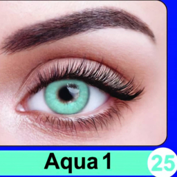 لنز چشم پرو نیو ویژن رنگ آبی اقیانوسی بدون دور شماره 25