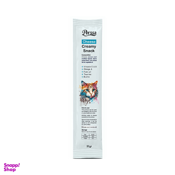 بستنی گربه پرسا مدل Mix وزن 20 گرم مجموعه 12 عددی