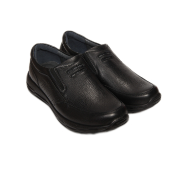 کفش طبی مردانه کوروش مدل ساعتی کد 1001 رنگ مشکی