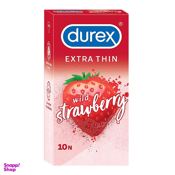کاندوم دورکس مدل Extra Thin wild strawberry بسته 10 عددی