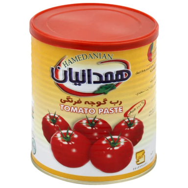 رب گوجه فرنگی همدانیان وزن 800 گرم بسته 6 عددی