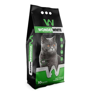 خاک گربه واندر وایت مدل Aloevera وزن 10 کیلوگرم