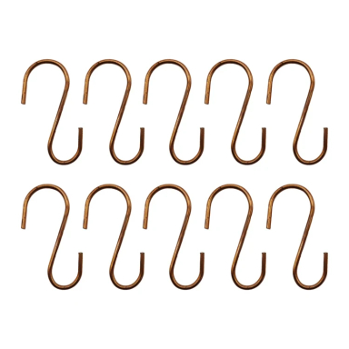 قلاب آویز مدل داگ طرح اس شکل کد YP-BARIK-11.5CM مجموعه 10 عددی