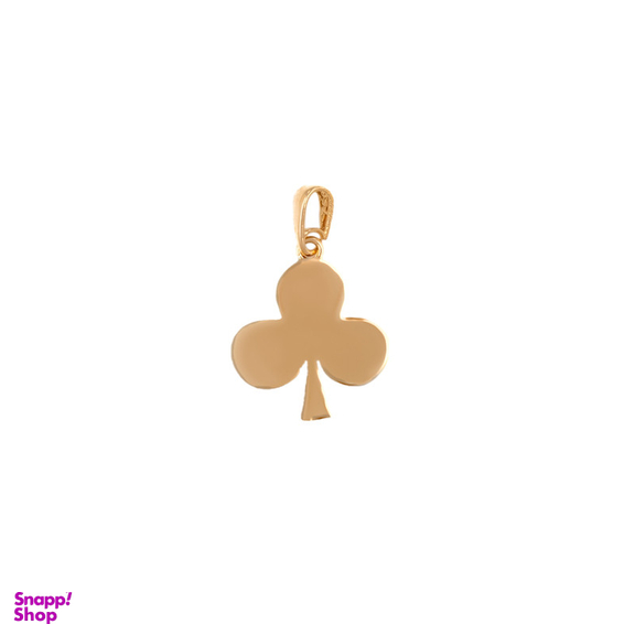 آویز گردنبند طلا 18 عیار زنانه طلاجات طرح شبدر سه برگ