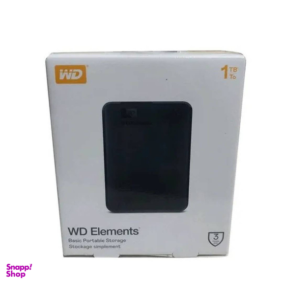 هارد دیسک اکسترنال وسترن دیجیتال مدل ELEMENTS ظرفیت یک ترابایت