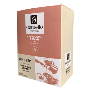 کاپوچینو خامه ای گونتلو وزن 250 گرم بسته 10 عددی