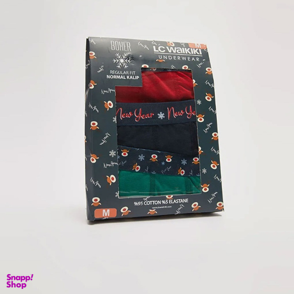 شورت مردانه ال سی وایکیکی مدل Victor بسته 3 عددی