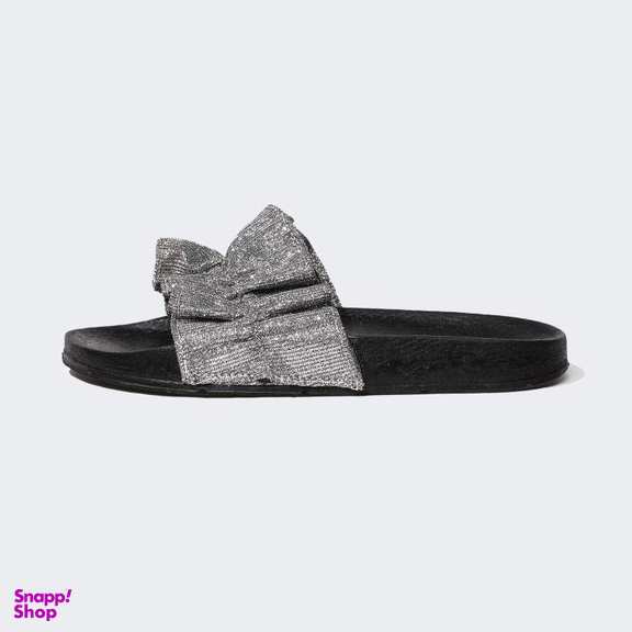 دمپایی زنانه دفکتو مدل فول طبی شاینی رنگ طوسی