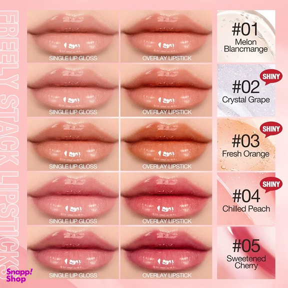 لیپ گلاس او تو او شماره 04 رنگ Chilled Peach