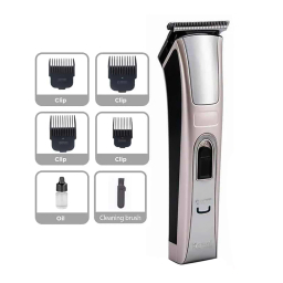 ماشین اصلاح موی صورت کیمی مدل KM-5017 به همراه موزن گوش و بینی و ابرو براون مدل BR-3007