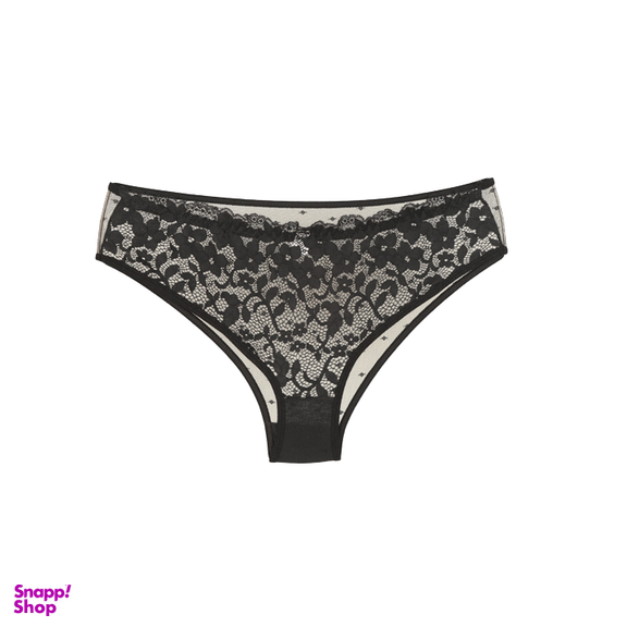 ست شورت و سوتین گیپور فنردار تیریتی مشکی کد 950