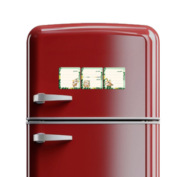 مگنت یخچال لاژید مدل برنامه ریزی کد MGNT022 سایز 9×9 سانتی متر بسته 3 عددی