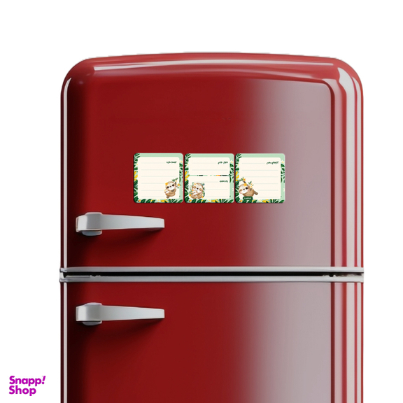 مگنت یخچال لاژید مدل برنامه ریزی کد MGNT022 سایز 9×9 سانتی متر بسته 3 عددی