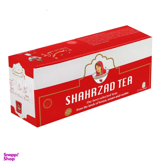 چای کیسه ای شهرزاد مدل رویال بسته 25 عددی