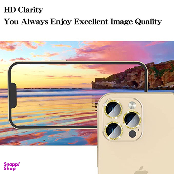 محافظ لنز دوربین بوف مدل Diamond-Luxury مناسب برای گوشی موبایل اپل iPhone 13 Pro Max / iPhone 13 Pro