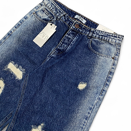 شلوار بگ مردانه طرح ZARA کد 3382 رنگ آبی