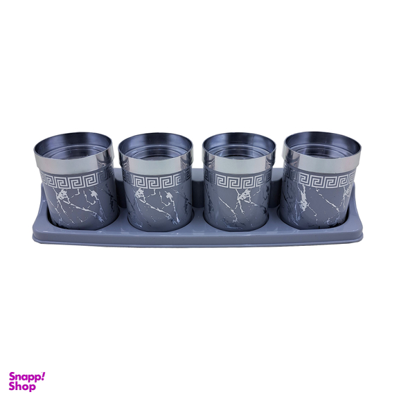 ست جای ادویه 5 پارچه رزمن مدل برکه طرح آرات