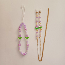 ست بند عینک و آویز موبایل زنانه کد 10009