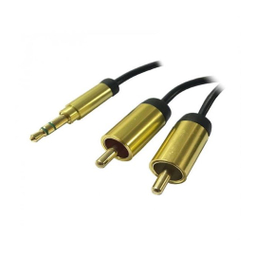 تبدیل صدا 3.5mm استریو به دو فیش RCA فرانت (Faranet) مدل FN A2C15 طول 1.5