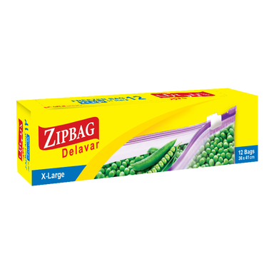 کیسه زیپ دار زیپ بگ دلاور مدل X-Large بسته 12 عددی