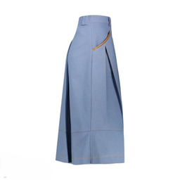 دامن زنانه گره استایل مدل آپاچی رنگ آبی