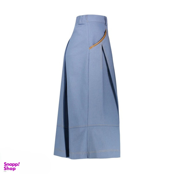 دامن زنانه گره استایل مدل آپاچی رنگ آبی