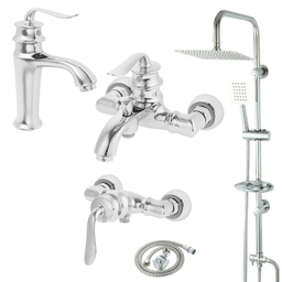 ست شیرآلات اندیکا مدل Ervin Absar کد E5 مجموعه 5 عددی