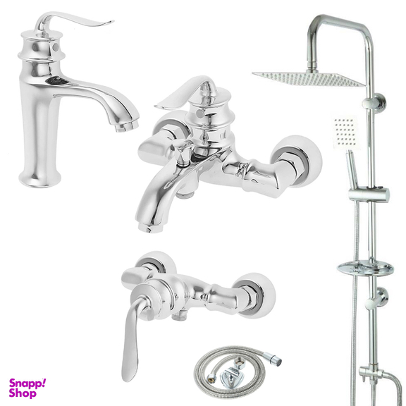 ست شیرآلات اندیکا مدل Ervin Absar کد E5 مجموعه 5 عددی