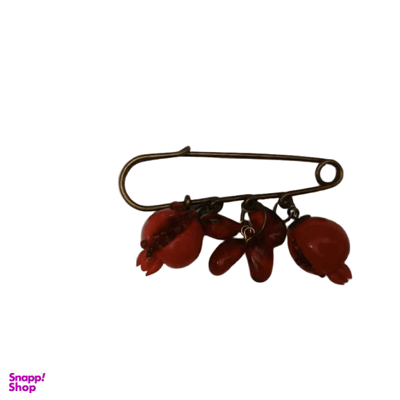 گل سینه دخترانه مدل اناری و هندوانه ای کد 31319 مجموعه 3 عددی