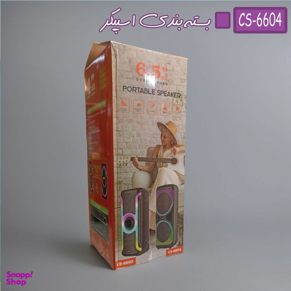 اسپیکر بلوتوثی قابل حمل مدل CS-6604