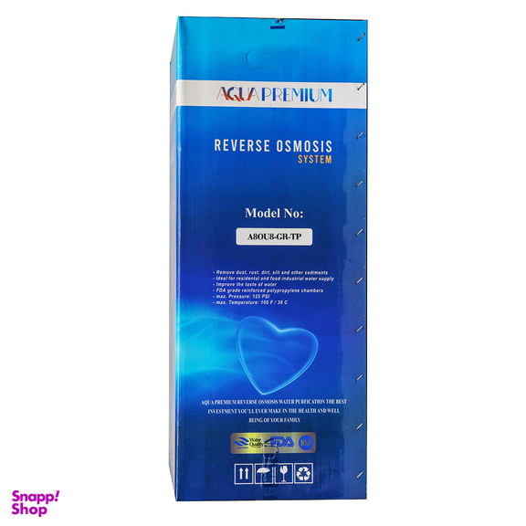 دستگاه تصفیه آب خانگی آکواپرمیوم مدل A8OU8-GR-TP