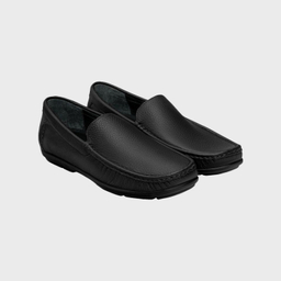 کفش کالج مردانه نوین چرم کد 2028 MS1929 رنگ مشکی