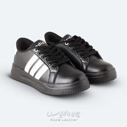 کفش روزمره زنانه چرم رادیس مدل ناروین کد 662-M.BS رنگ مشکی