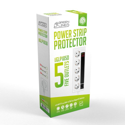 محافظ دیجیتال 5 راهی کامپیوتر و صوتی تصویری گرین لاین کد GLP105-D طول 3 متر