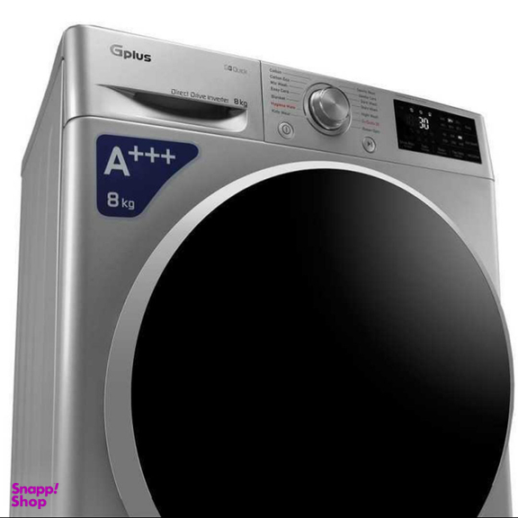 ماشین لباسشویی اتوماتیک جی پلاس مدل GWM-M880W ظرفیت 8 کیلوگرم