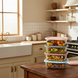 ظرف غذا نورینو مدل آواز مجموعه 4 عددی