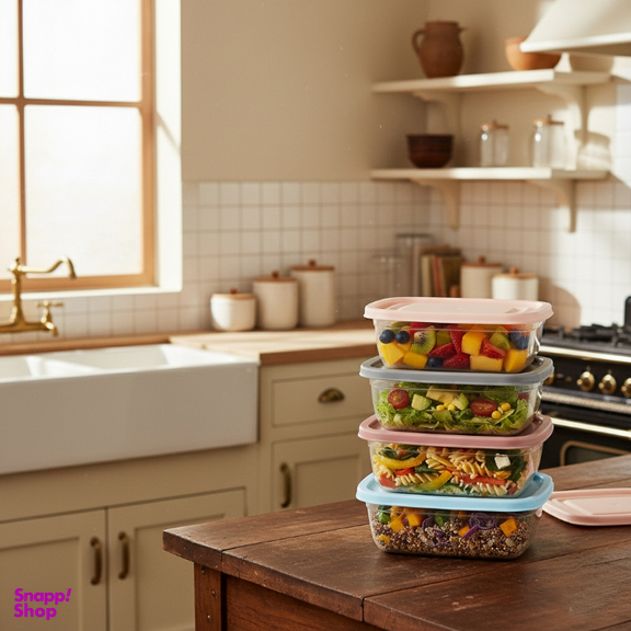 ظرف غذا نورینو مدل آواز مجموعه 4 عددی