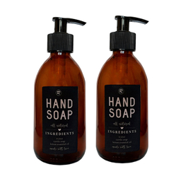 مخزن مایع دستشویی مدل DOUBLE HAND SOAP مجموعه دو عددی