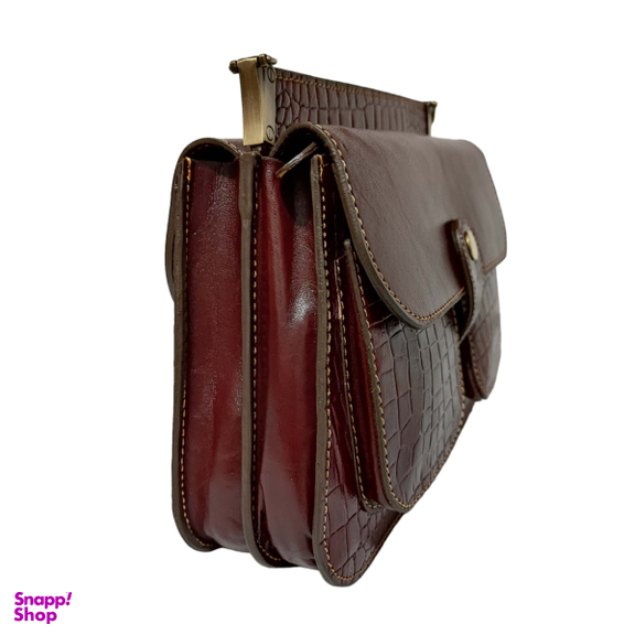 کیف زنانه چرم طبیعی مدل دو طرفه کد fateh 116