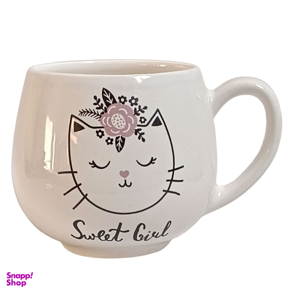 ماگ طرح گربه مدل Sweet Girl