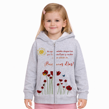 سویشرت دخترانه مدل گل لاله F70