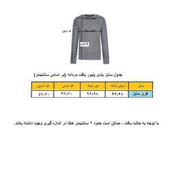 پلیور مردانه مدل بافت مربعی کد REC-MTU رنگ مشکی طوسی